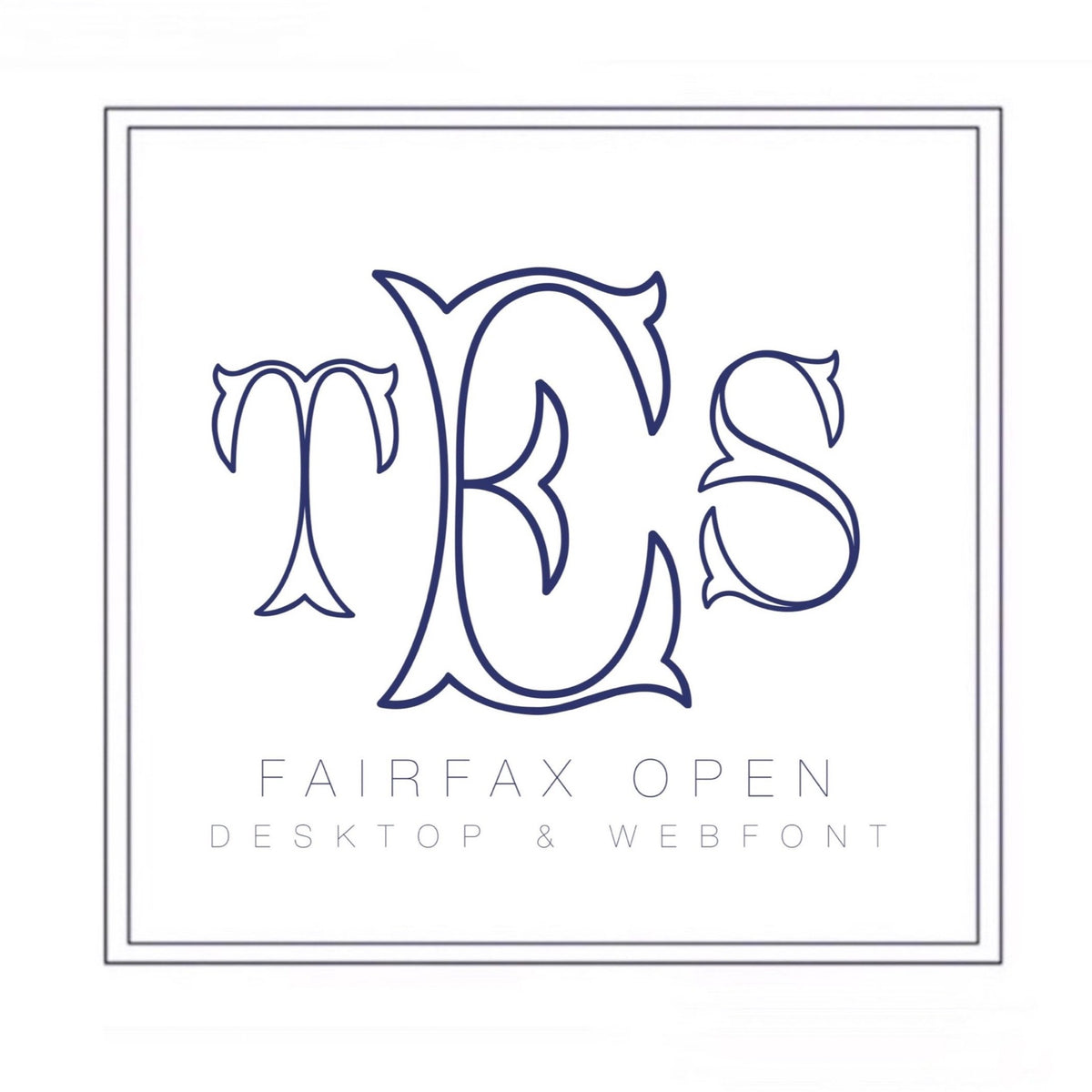 Fairfax Open Monogram Font – HERRINGTON DESIGN