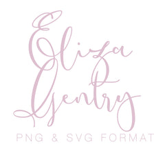 Eliza Gentry Monogram PDF PNG SVG & EPS Monogram Font