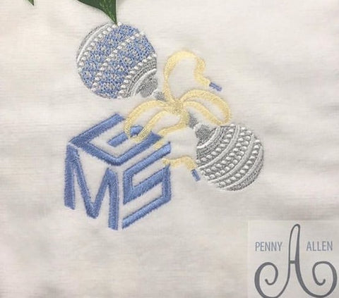 Cube Satin Stitch Embroidery Font